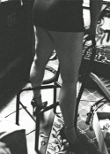black and white film legs stilettos pinup
